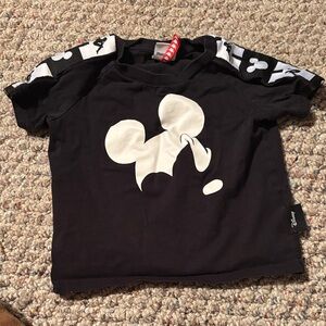 Kappa Black and White Kids Tee with Iconic Design